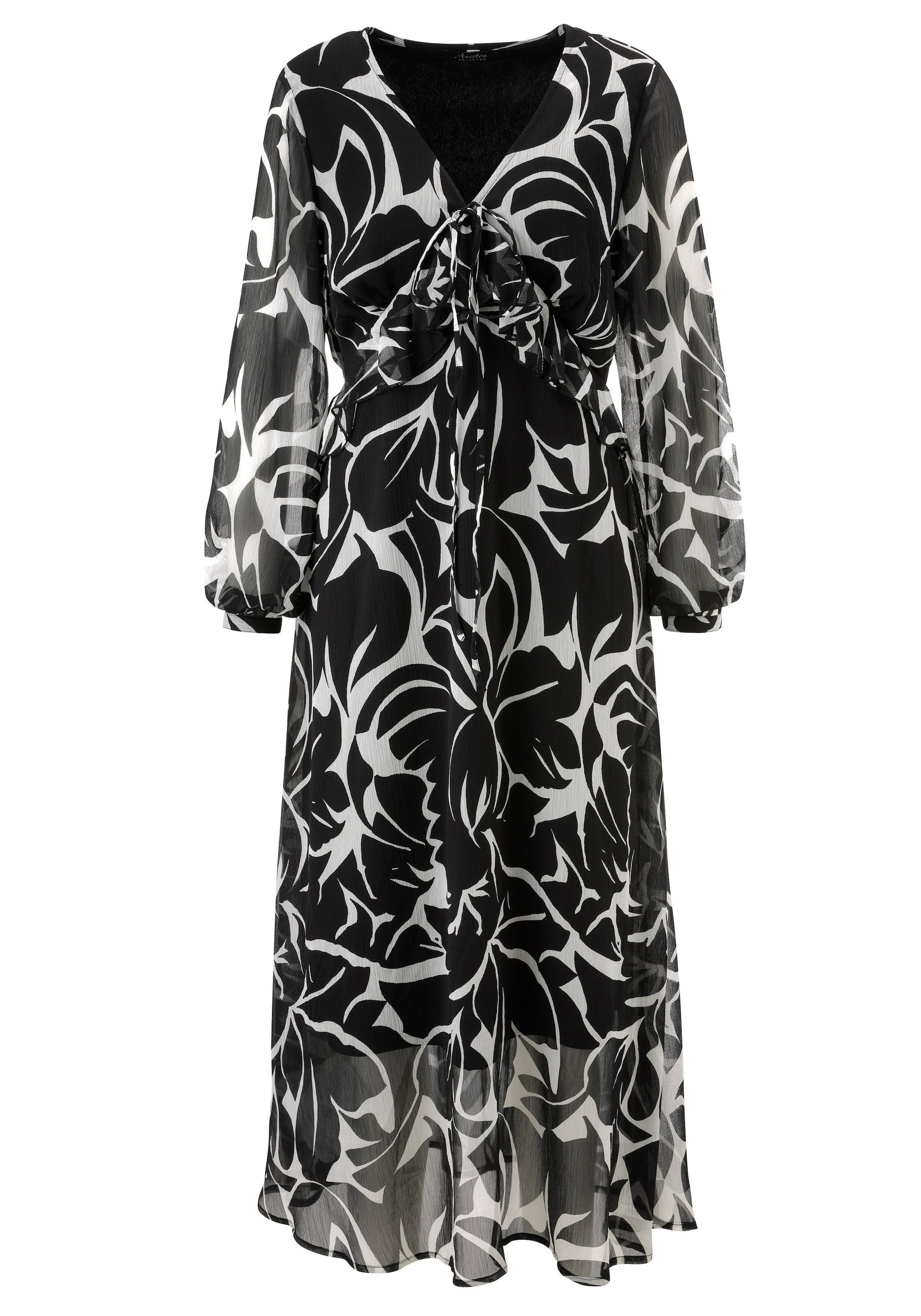 Aniston SELECTED Kleid in Schwarz: Vorderseite