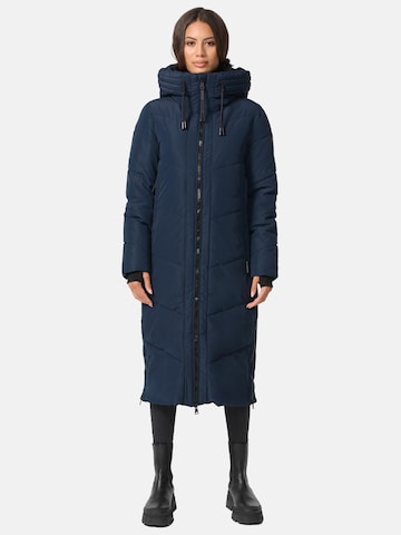 MARIKOO Winter Coat 'Nadaree XVI' in Blue: front