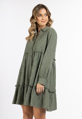DreiMaster Vintage - Vestido camisero en verde