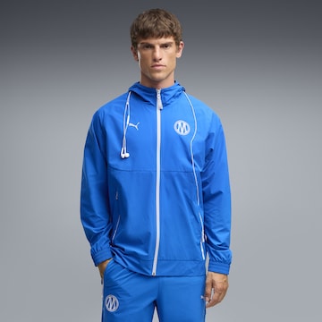 PUMA Training jacket 'Olympique de Marseille Pumatech' in Blue: front