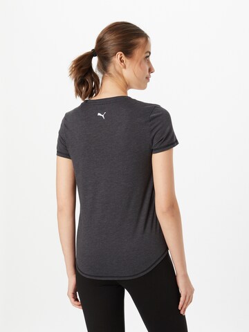 PUMA Sportshirt 'Fit Heather Tee' in Schwarz