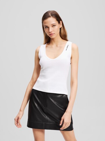Karl Lagerfeld Top - Biela: predná strana