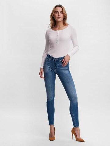 VERO MODA Skinny Farmer 'Peach' - kék