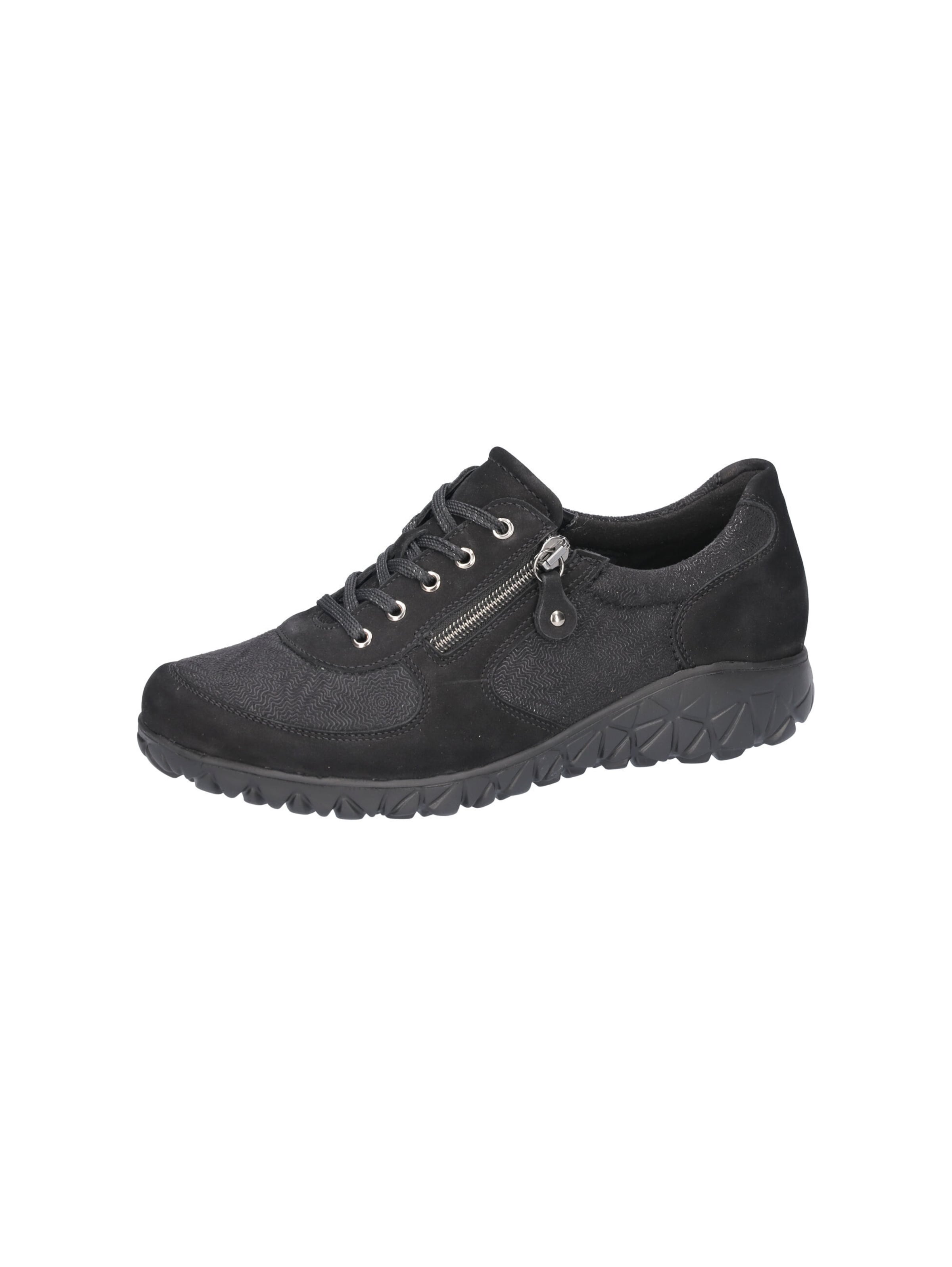 WALDLÄUFER Athletic Lace-Up Shoes 'Havy' in Black: front