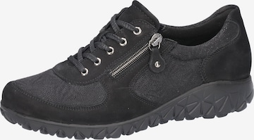 WALDLÄUFER Athletic Lace-Up Shoes 'Havy' in Black: front
