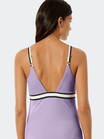 SCHIESSER Triangle Tankini ' Aqua Californian Dream ' in Purple