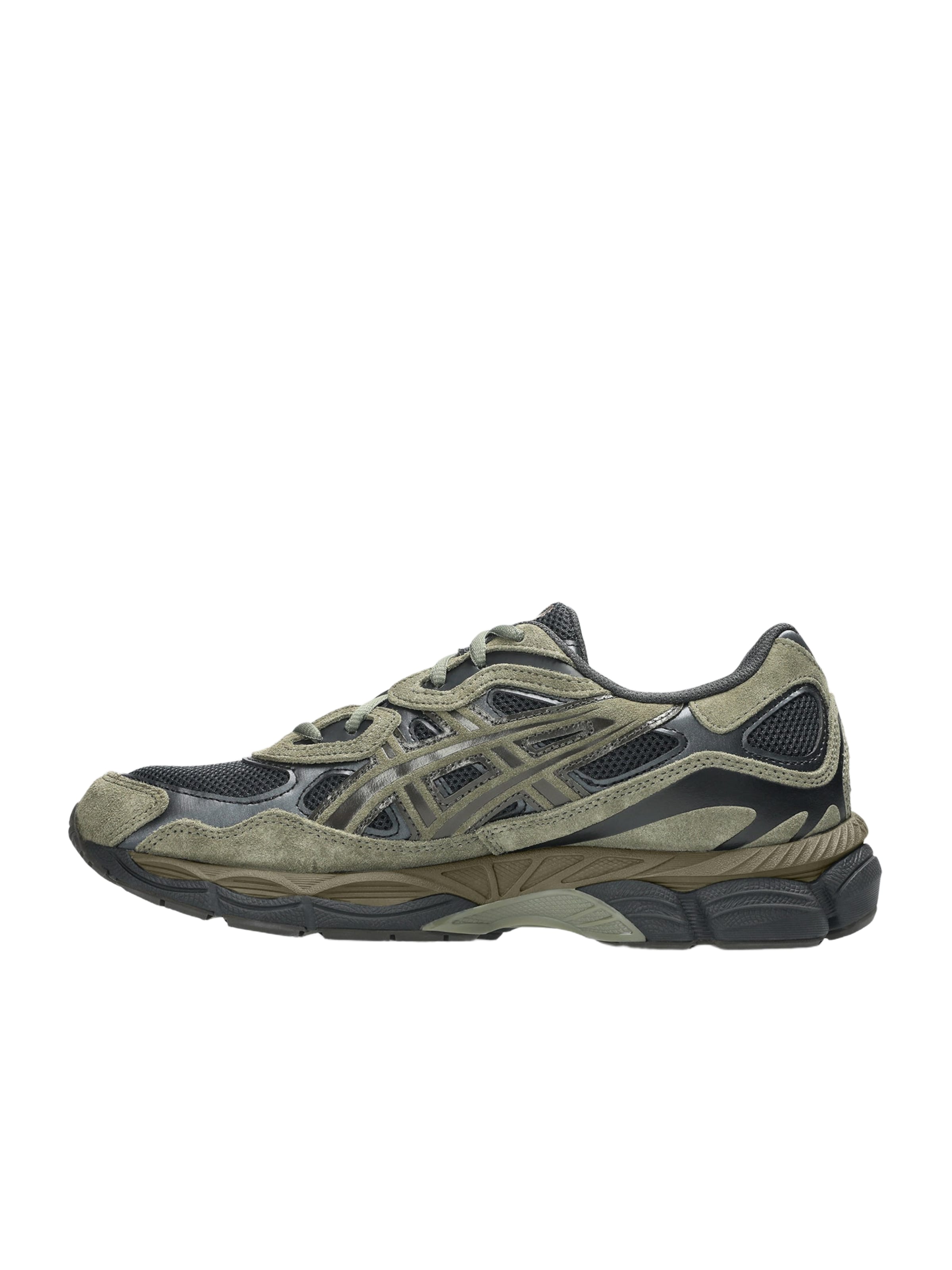 ASICS SportStyle Baskets basses 'Gel-Nyc' en 40½ en anthracite / taupe / olive / vert foncé, Vue avec produit