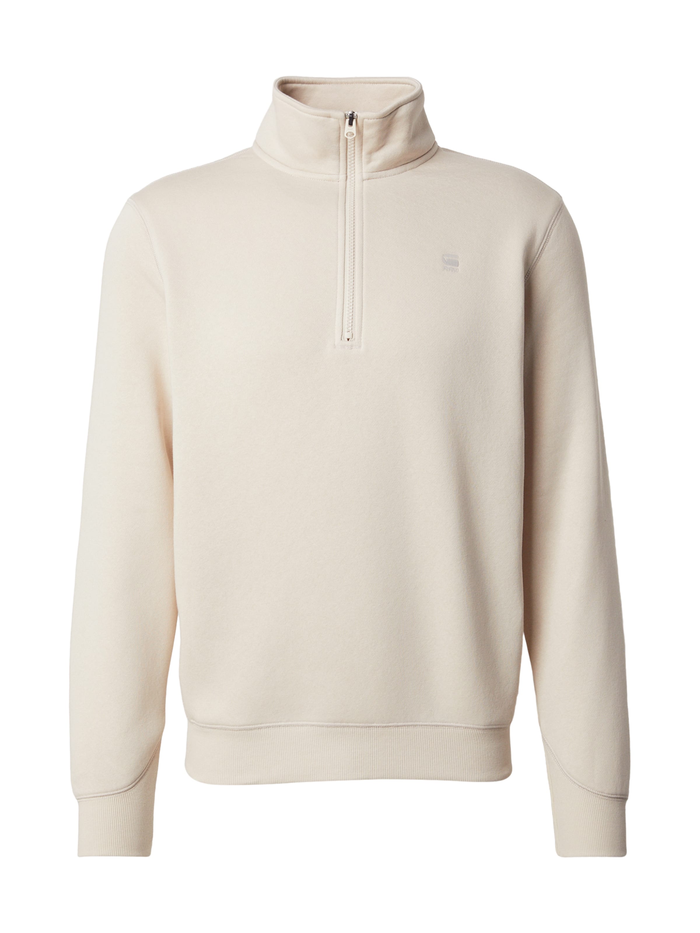 G-STAR Свитшот 'Premium Core' в Бежевый: спереди