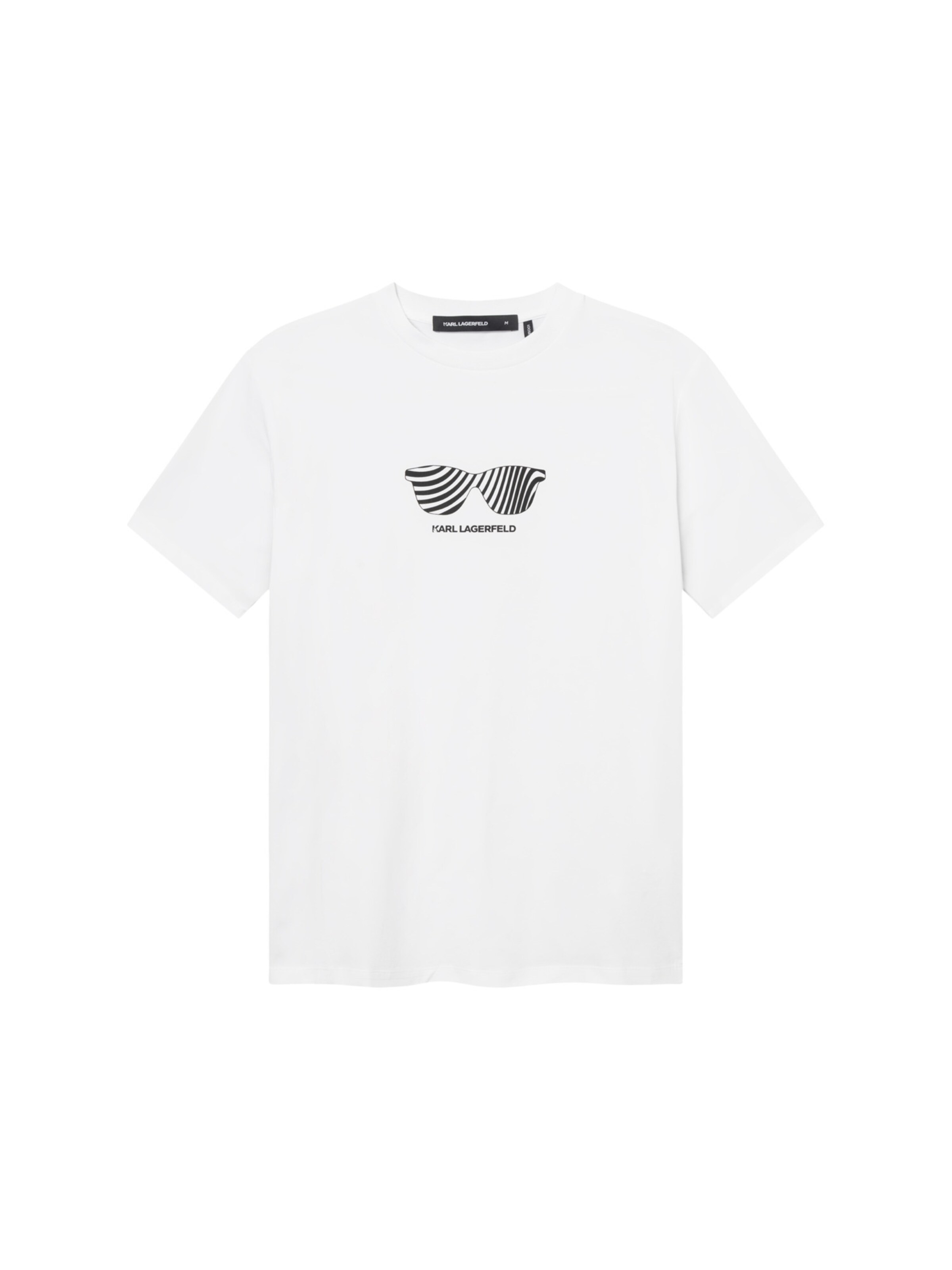 Karl Lagerfeld T-Shirt en noir / blanc, Vue avec produit