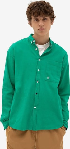 Giesto - Comfort Fit Camisa em verde: frente