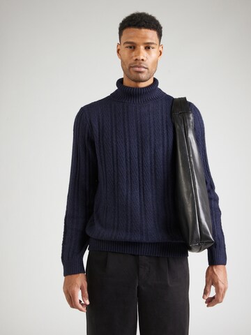 Jack & Jones Premium Sweater 'JPRBLATrent' in Blue: front