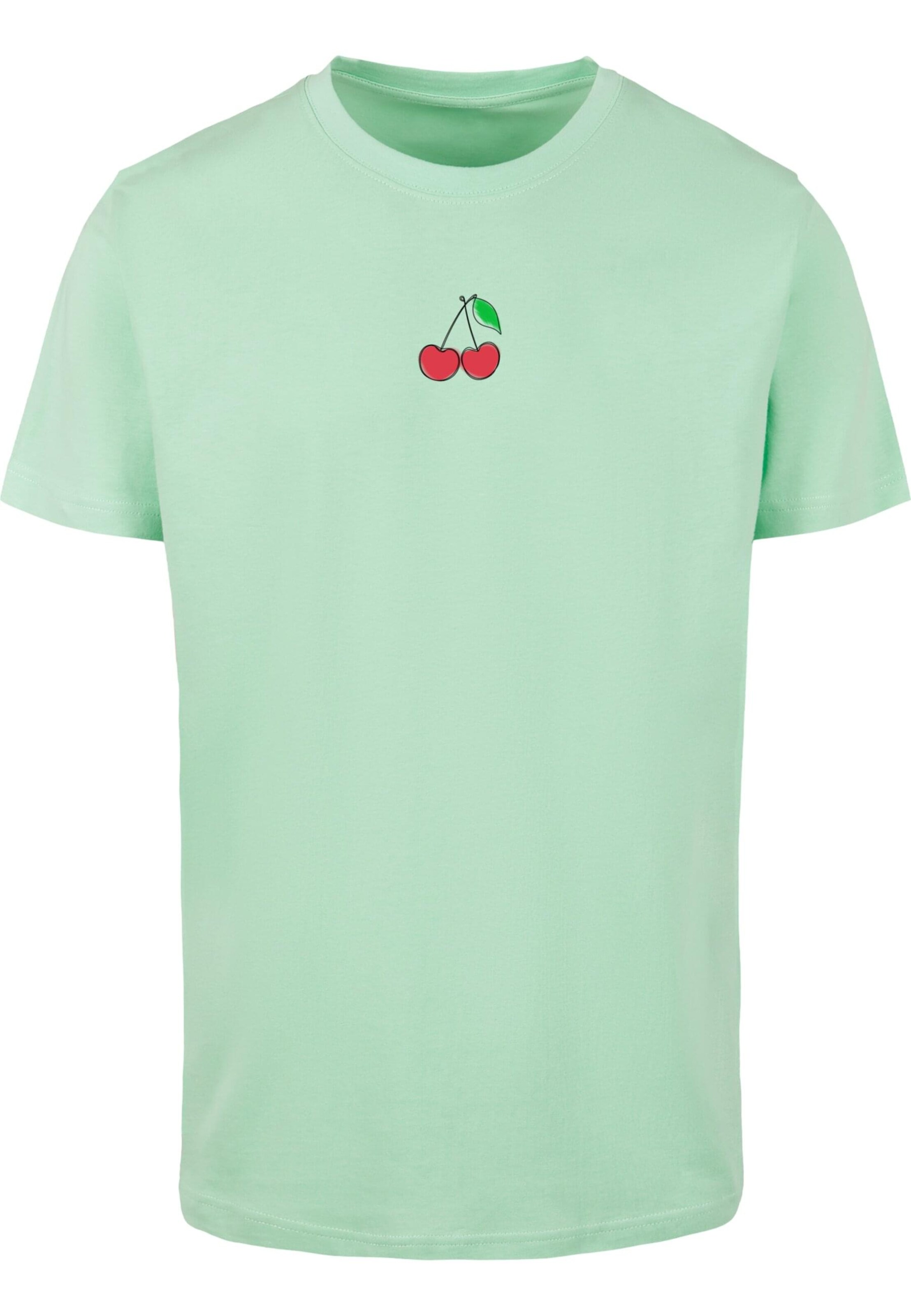 Merchcode Shirt 'Summer - Sweet Cherry' in Green: front