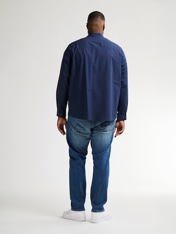 Coupe regular Chemise Petrol Industries en bleu