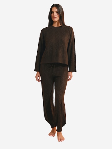 ETAM Pyjamahose 'Blanca' in Braun