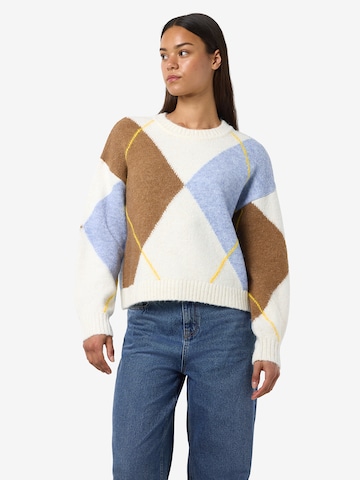 Pullover 'NMARMIE' di Noisy may in bianco: frontale