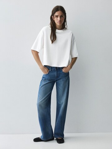 Pull&Bear Oversized Shirt in White