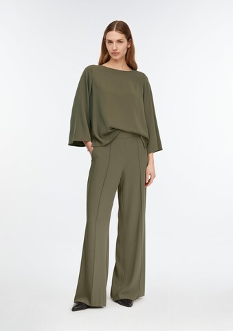 COMMA Wide leg Pleated Pants in Green