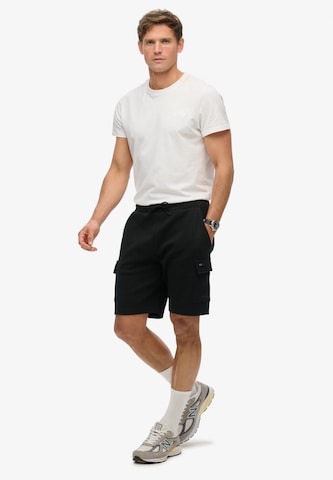 Regular Pantalon cargo Superdry en noir