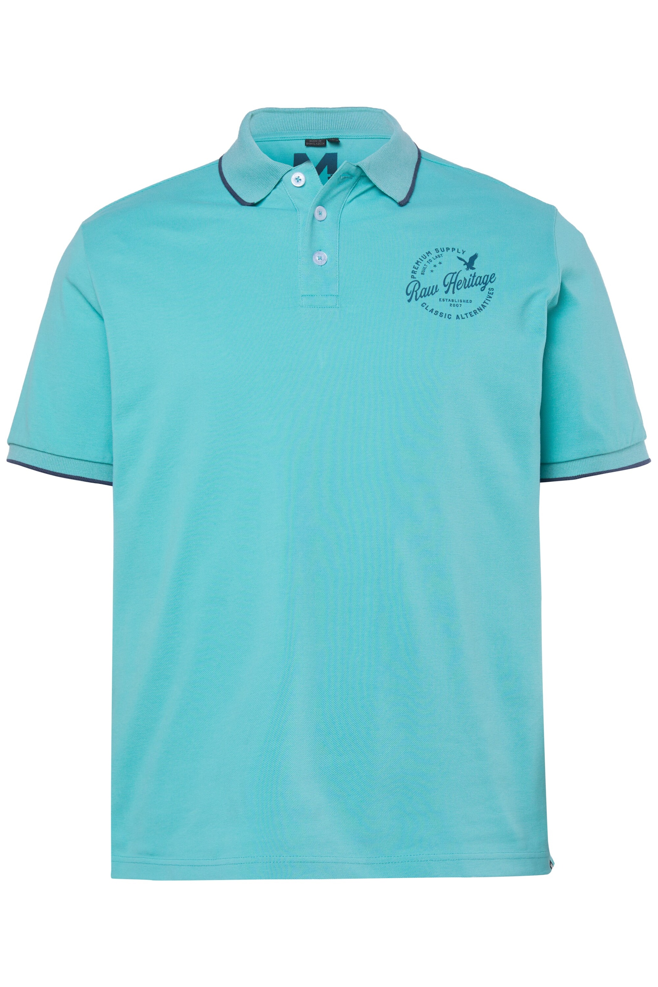 Men Plus Shirt in Blau: Vorderseite