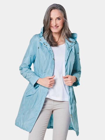 Goldner Parka in Blau: Vorderseite