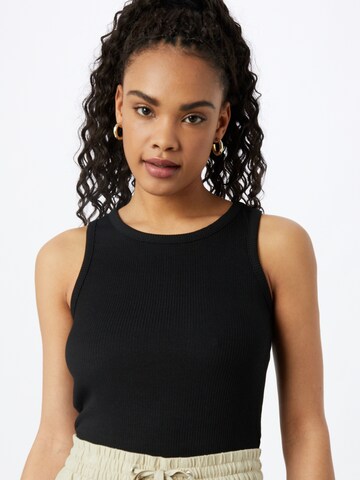 PIECES Top 'Pestina' in Black: front