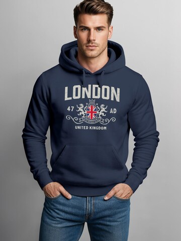 Neverless Sweatshirt 'London' in Blue: front