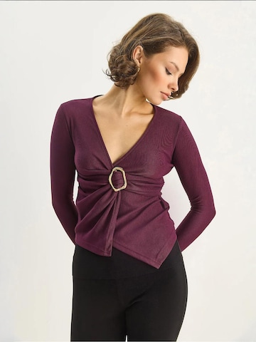 Camicia da donna di Bianco Lucci in lilla