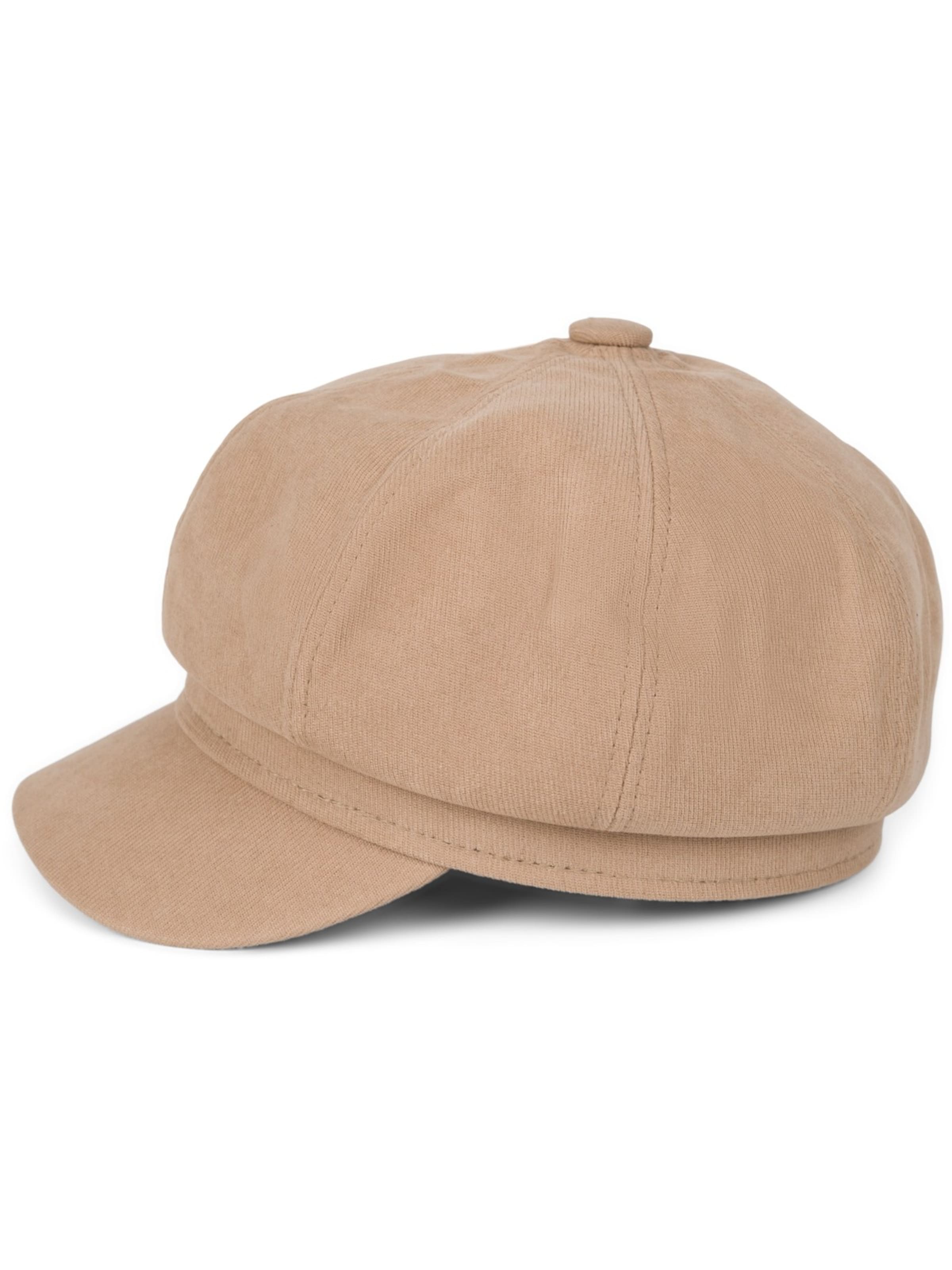 styleBREAKER Mütze 'Weiche Ballonmütze Einfarbig'‌‌‌ in Braun