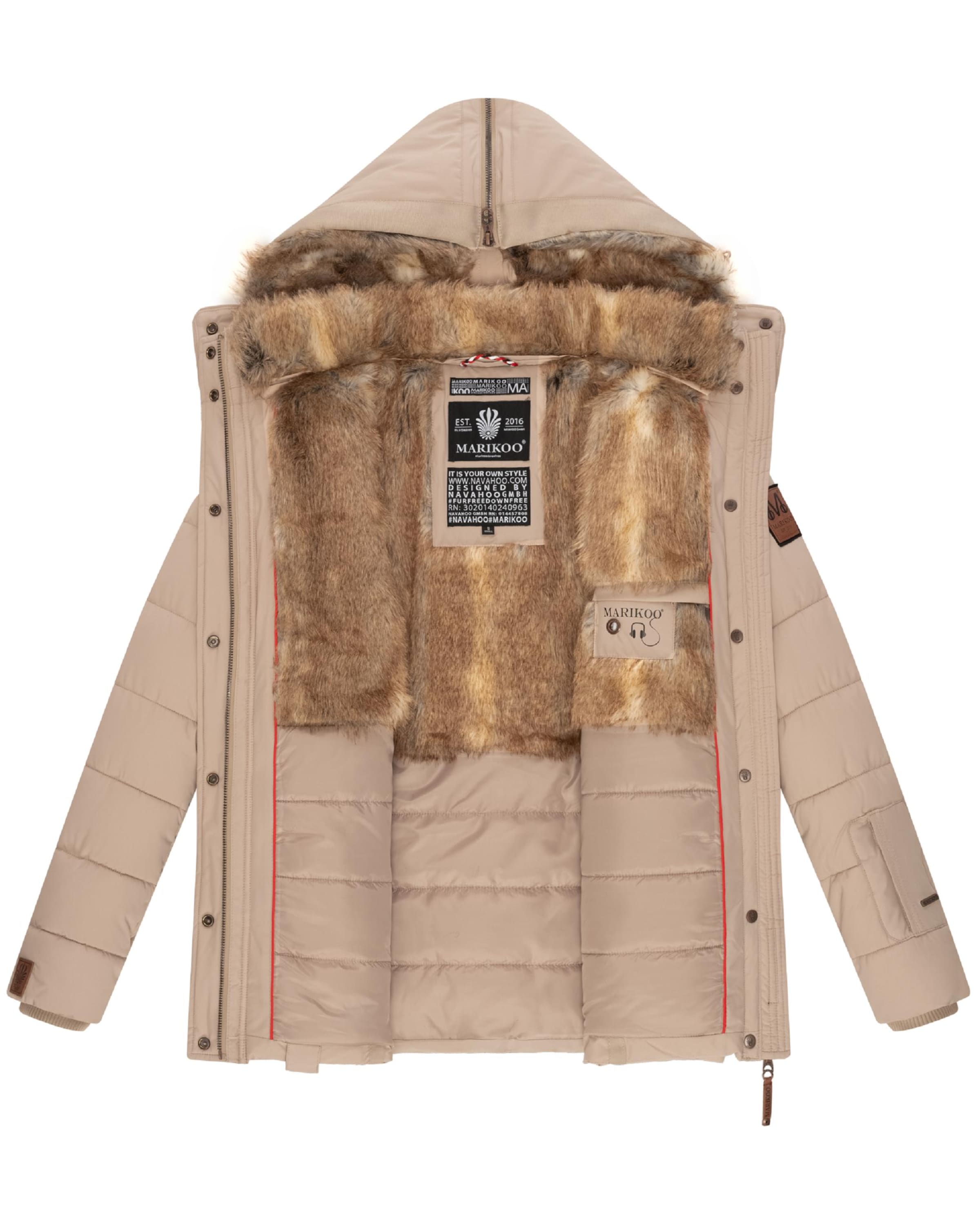 MARIKOO Χειμερινό μπουφάν 'Nekoo' σε γκρι