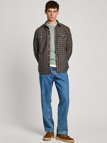 Pepe Jeans Regular fit Overhemd ' MESSON ' in Bruin