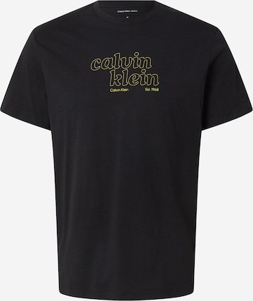 Calvin Klein JeansMajica - crna boja: prednji dio