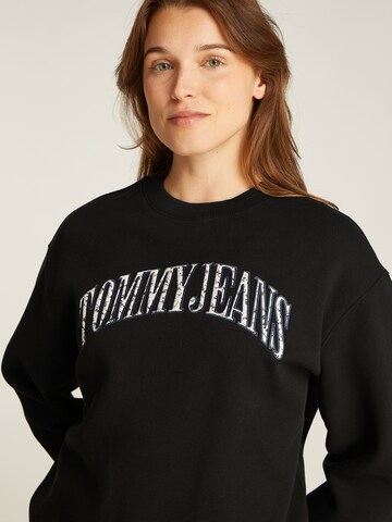 Tommy Jeans Sweatshirt in Schwarz