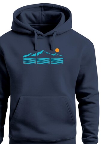 Neverless Sweatshirt 'Blue Mountain' in Blue