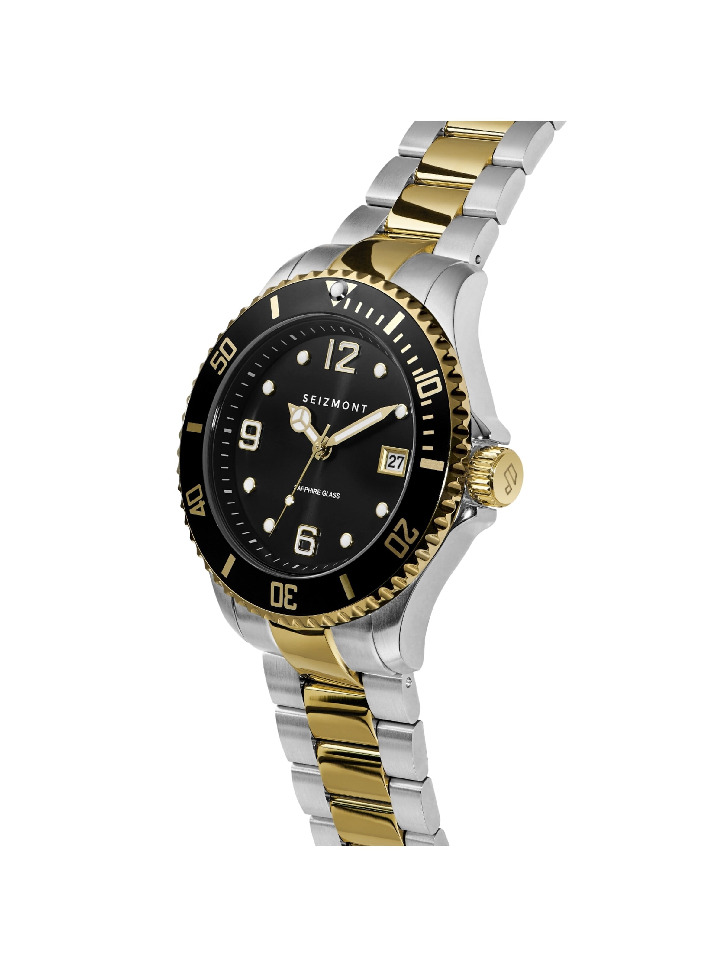 Seizmont Analog Watch 'Tide' in Gold