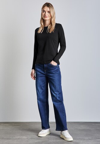 STREET ONE Basic Shirt in Schwarz