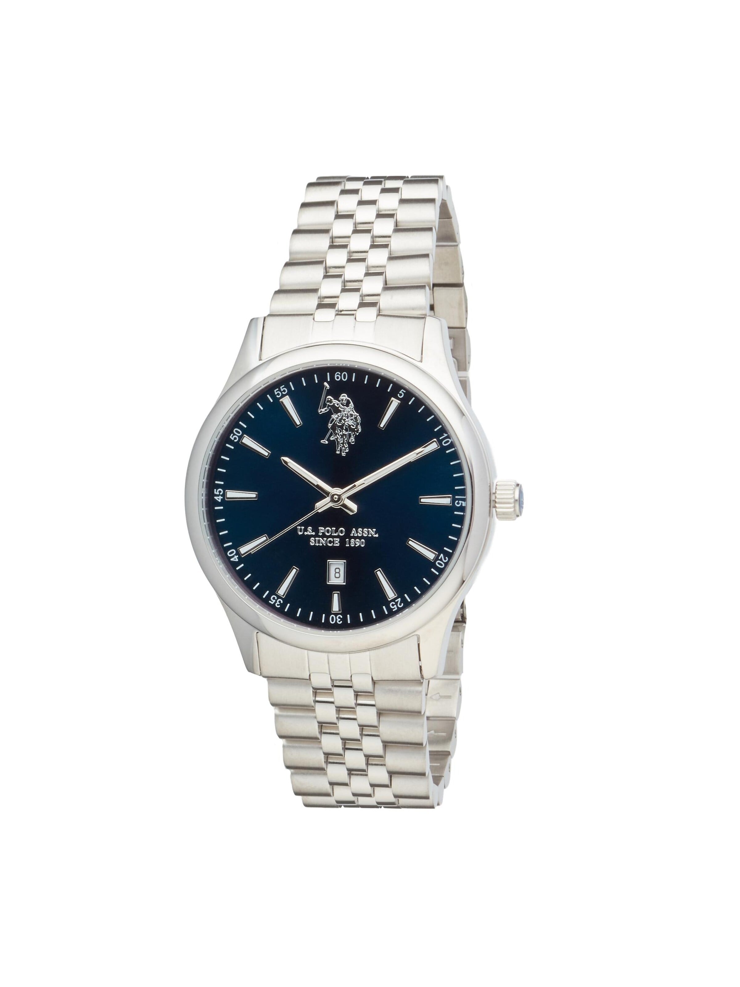 Montre à affichage analogique 'Aiden Steel' U.S. POLO ASSN. en bleu : devant