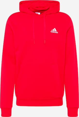 ADIDAS SPORTSWEAR Αθλητική μπλούζα φούτερ 'Essentials' σε κόκκινο: μπροστά