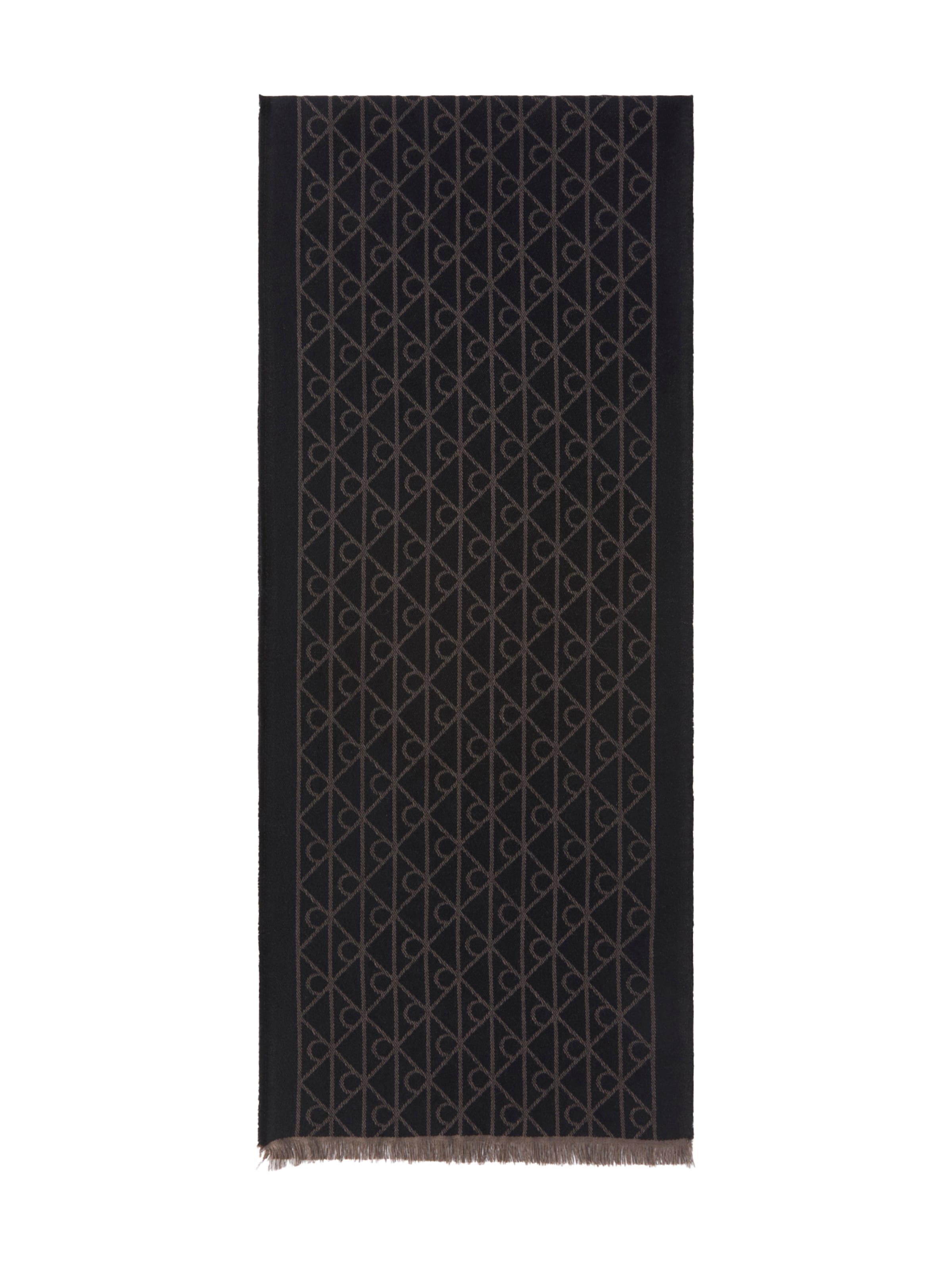 pelēks Calvin Klein Šalle: no priekšpuses