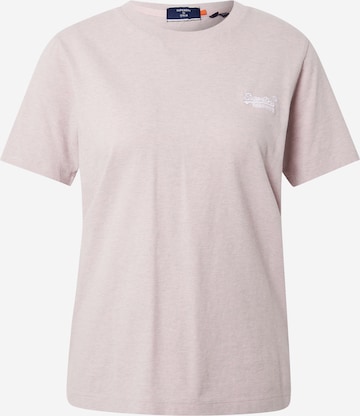 T-shirt 'Classic' Superdry en rose : devant