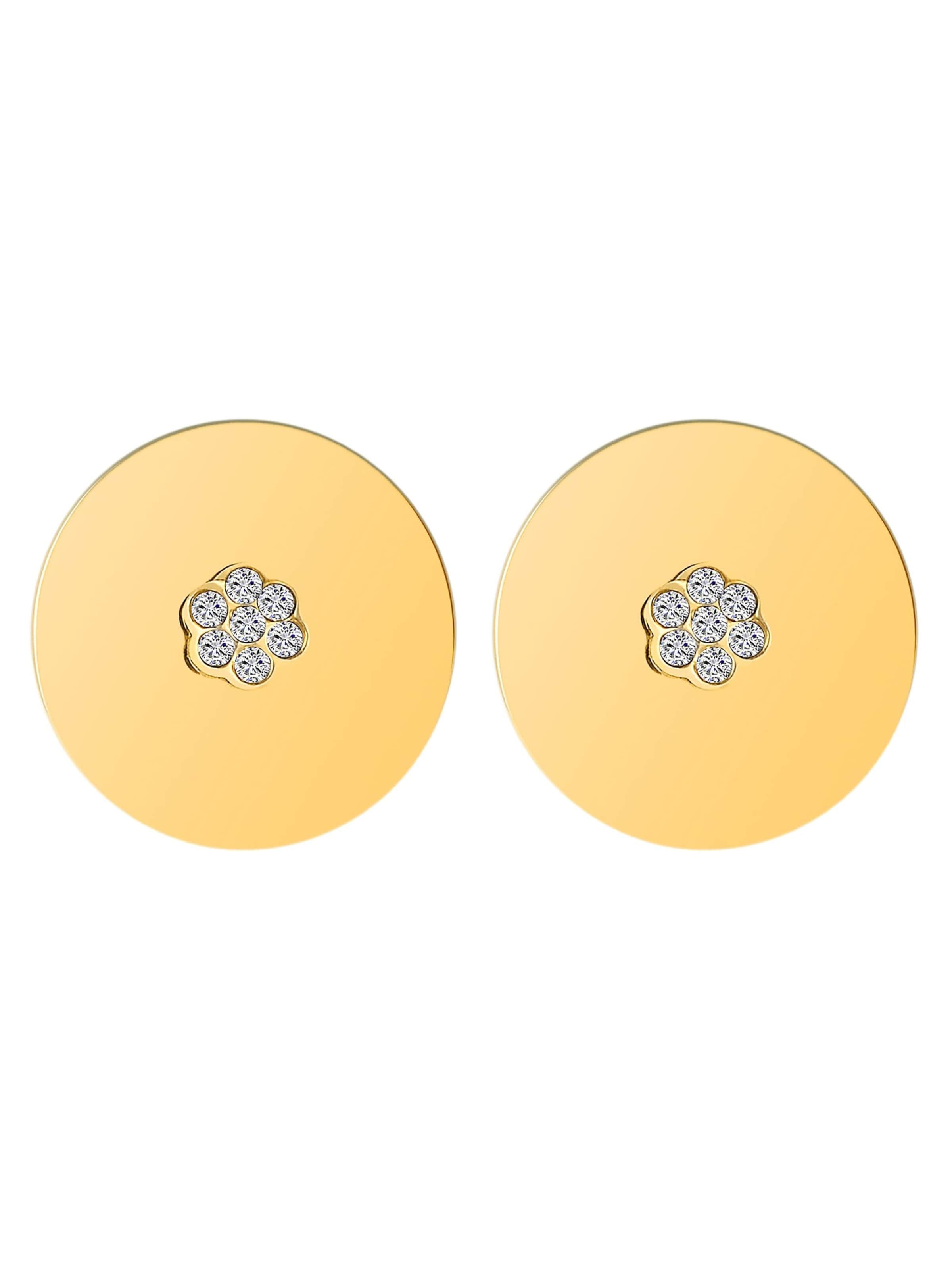 Akzent Earrings 'Julie, langlebig' in Gold: front