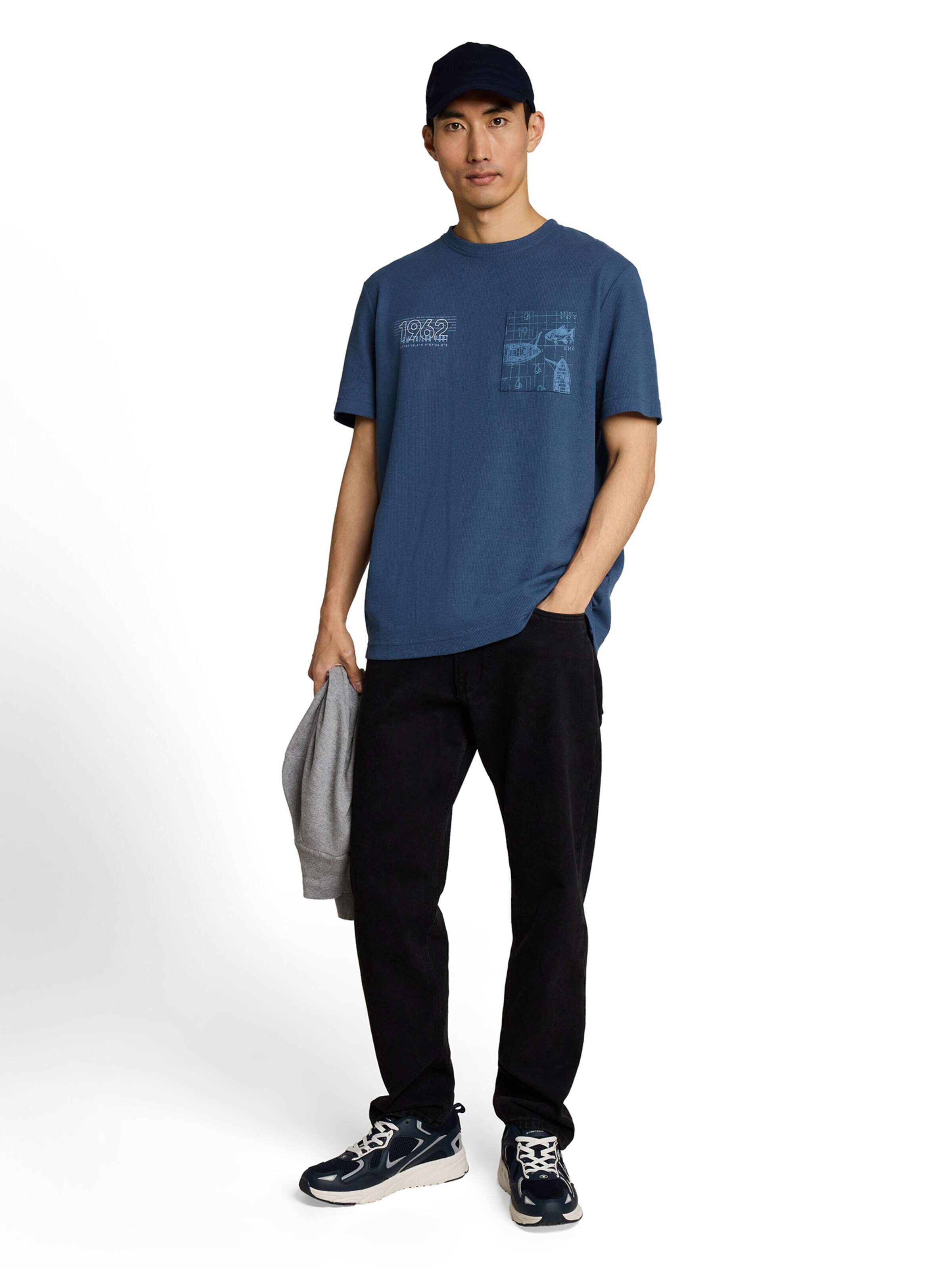 TOM TAILOR Shirt in Blauw