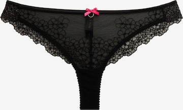 La Muel Lingerie Slip 'brazilian Slip' in Black: front