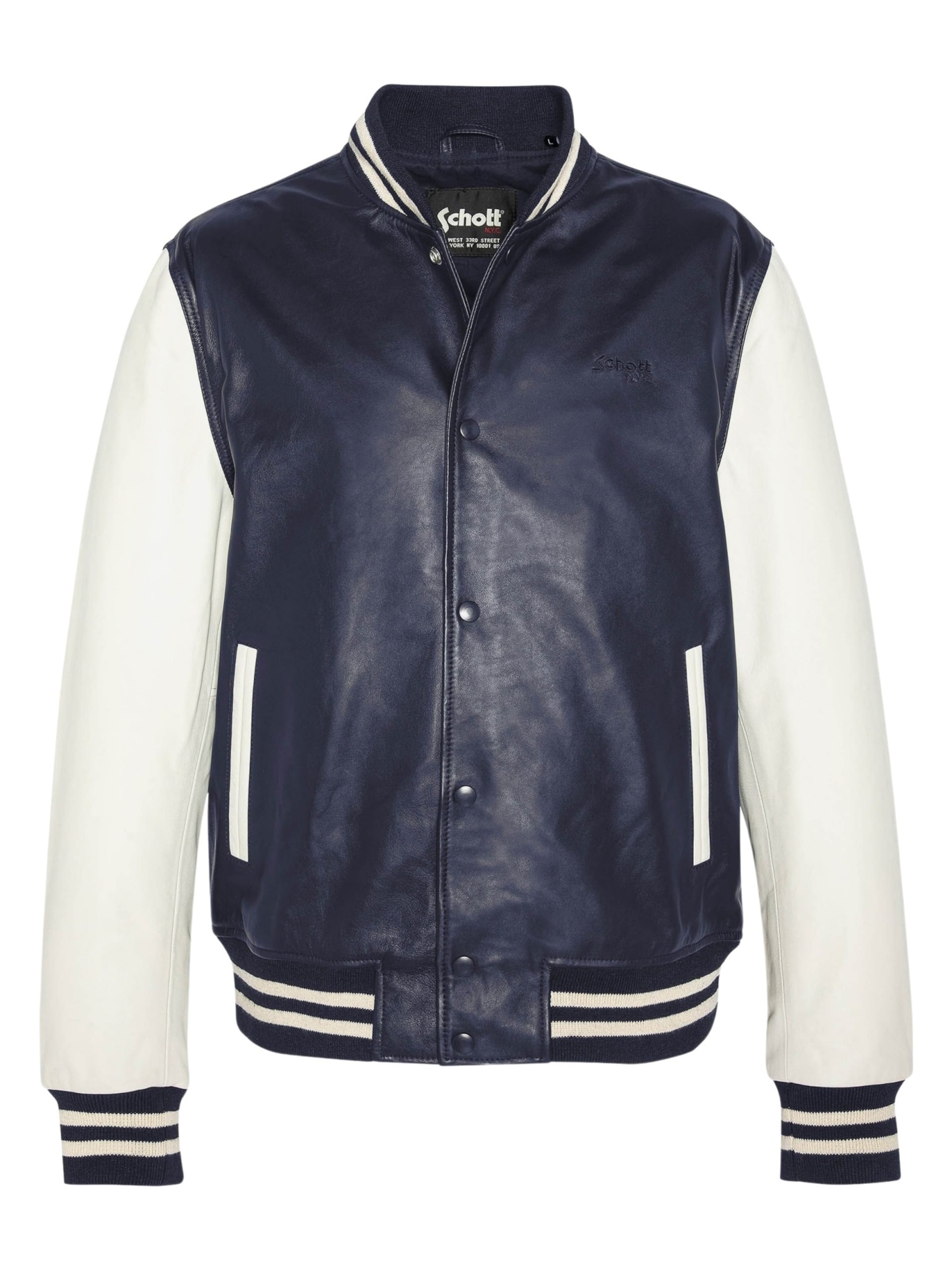 Giacca di mezza stagione di Schott NYC in blu: frontale