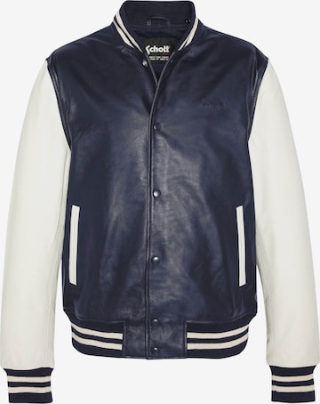 Schott NYC Between-Season Jacket in Blue: front