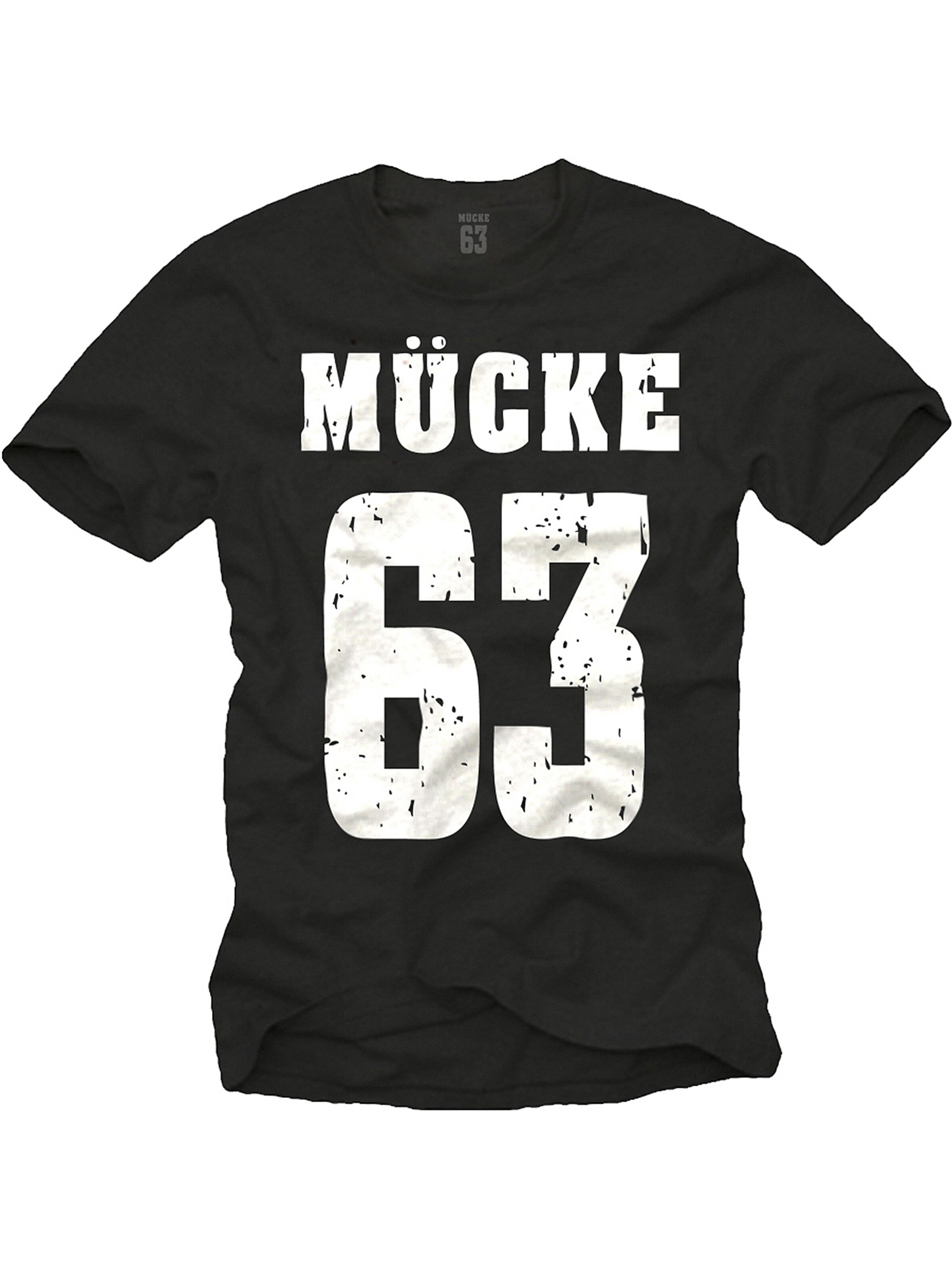 MAKAYA Shirt 'Mücke 63' in Black: front