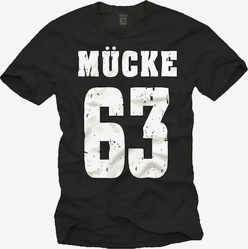 MAKAYA Shirt 'Mücke 63' in Black: front