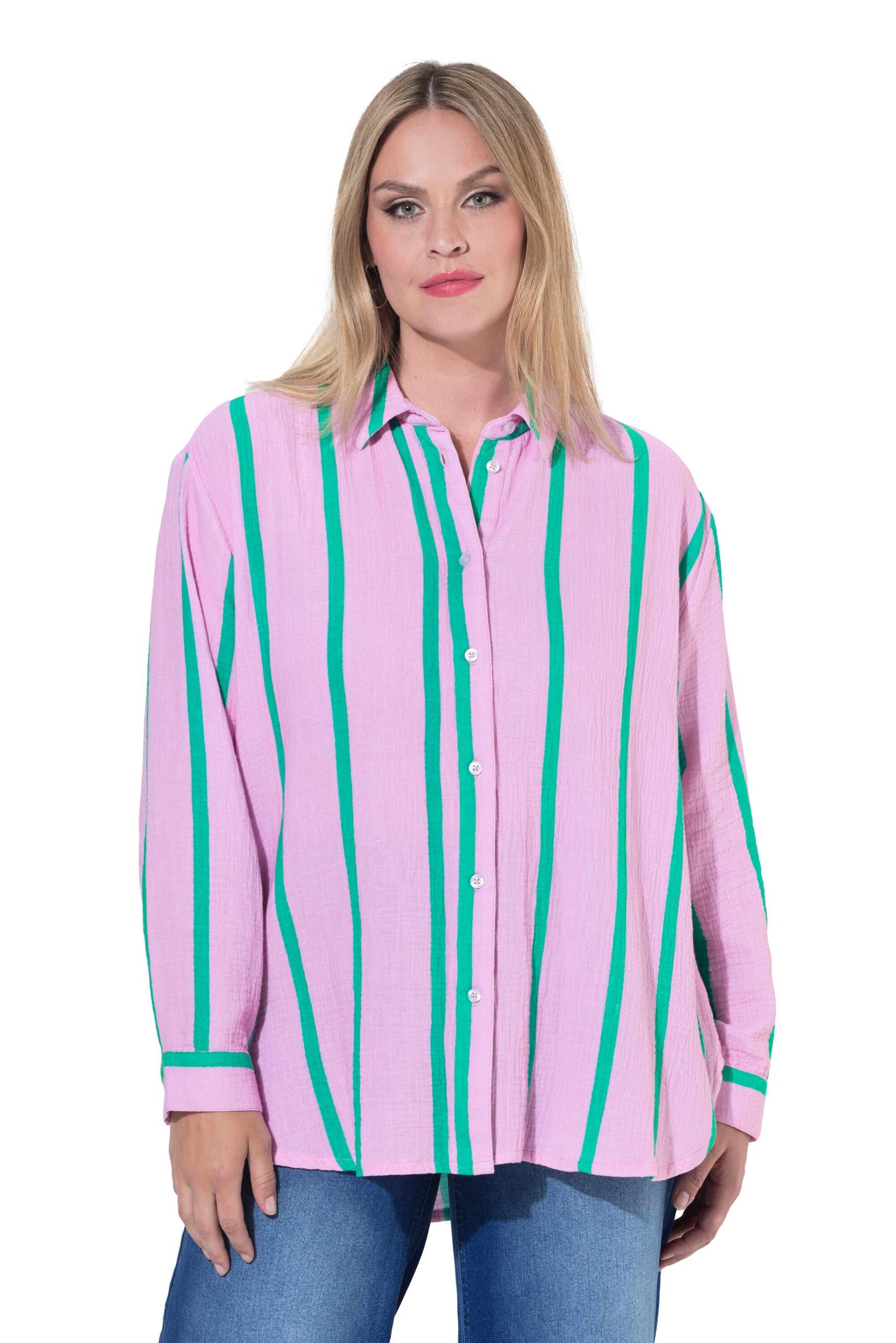 MIAMODA Blouse in Roze: voorkant