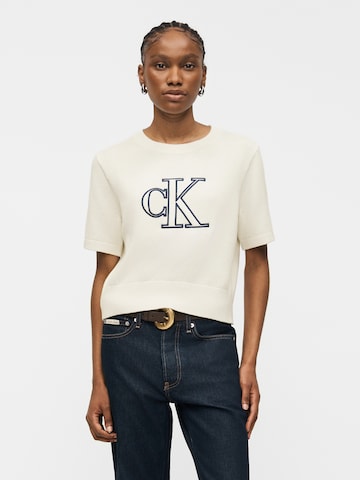 Calvin Klein Jeans Póló - fehér: elől