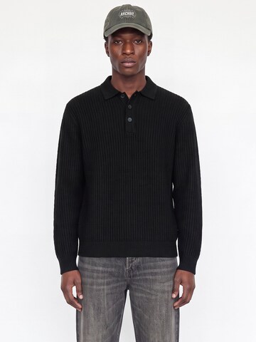 JACK & JONES Sweater in Black: front