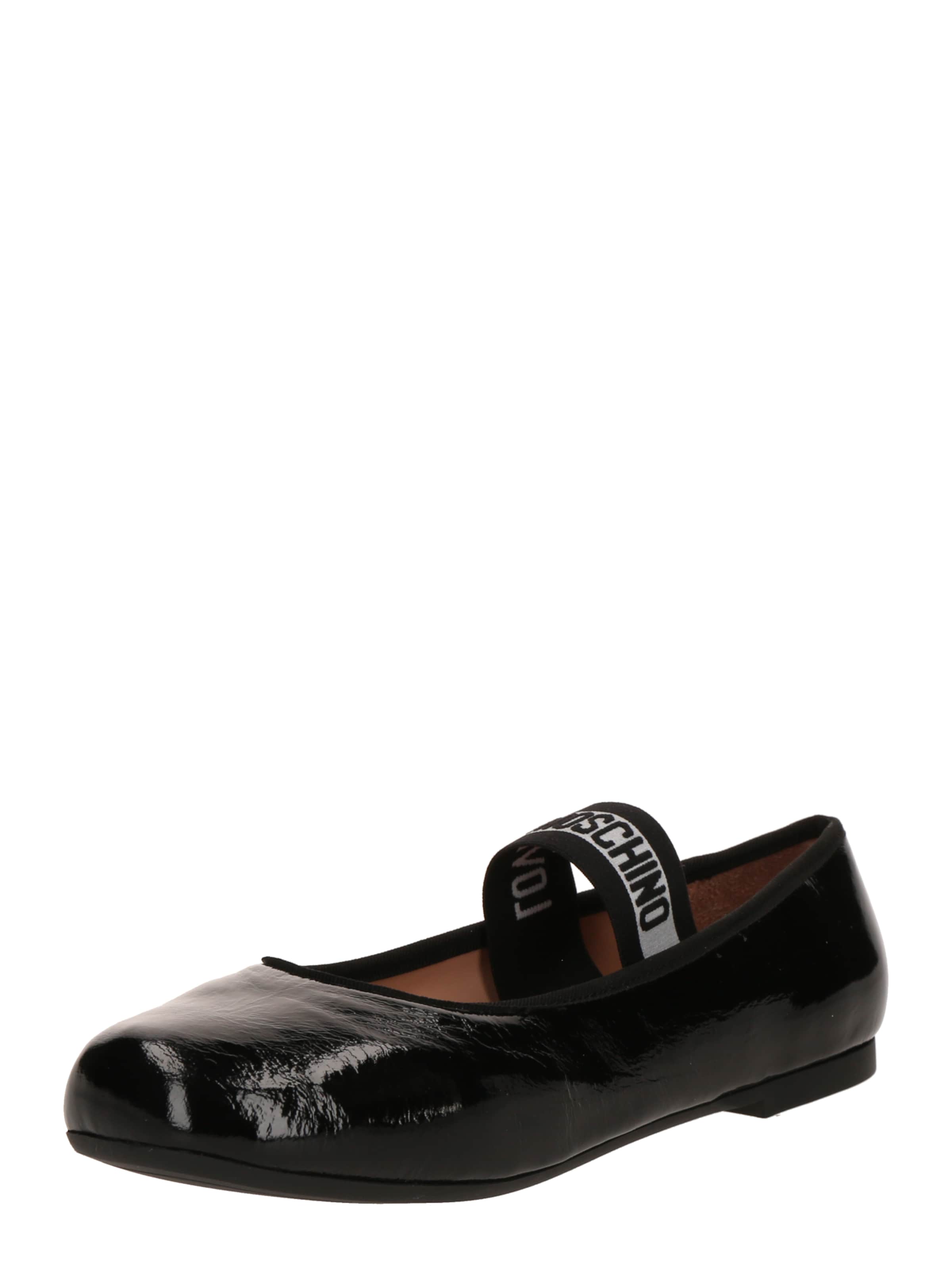 Love Moschino - Bailarinas con hebilla en negro: frente